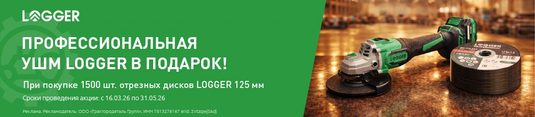 Профессиональный УШМ LOGGER в подарок