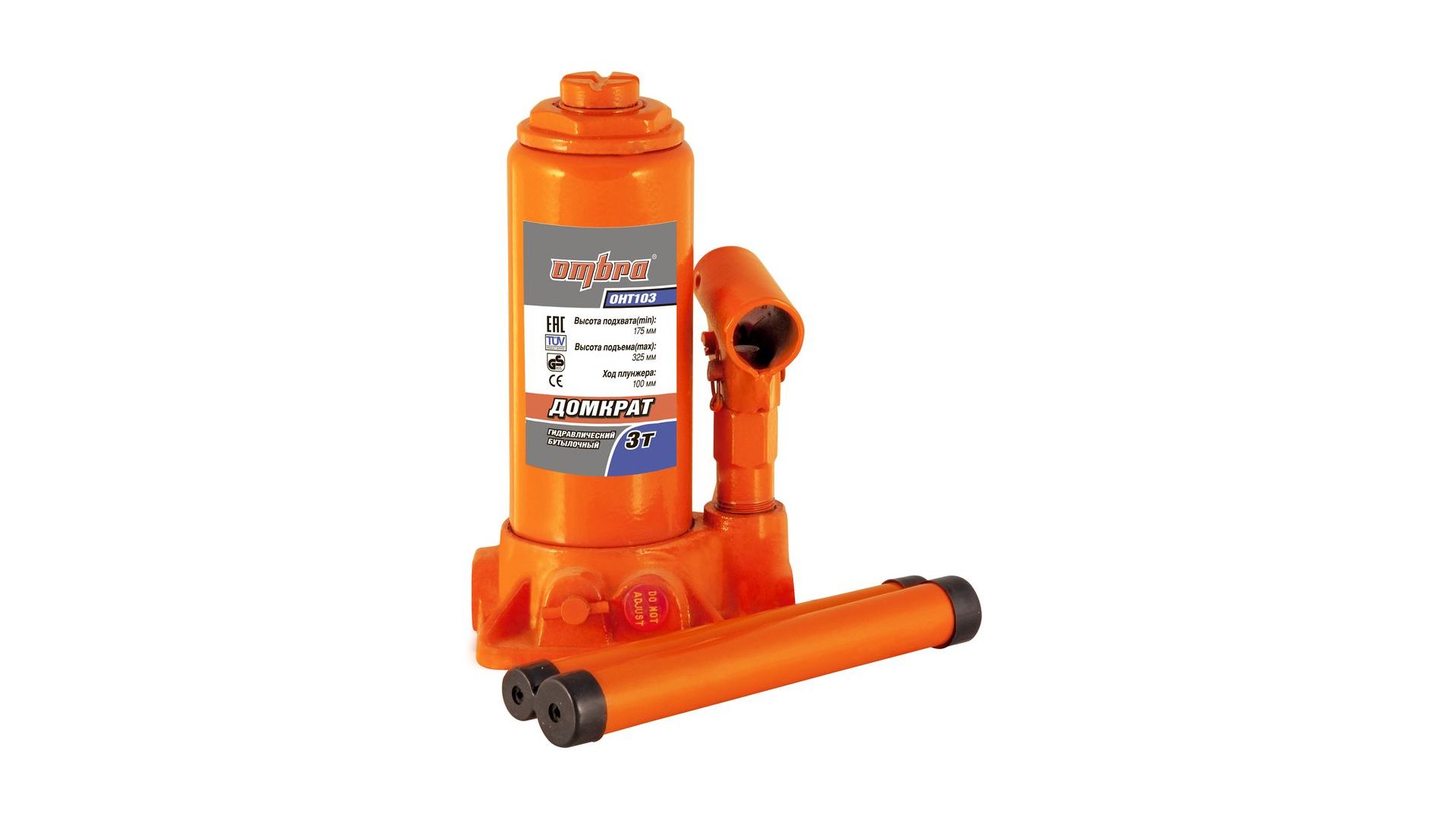 055410 Домкрат гидравлический профессиональный 3 т. 180-350 мм., OHT103 Ombra