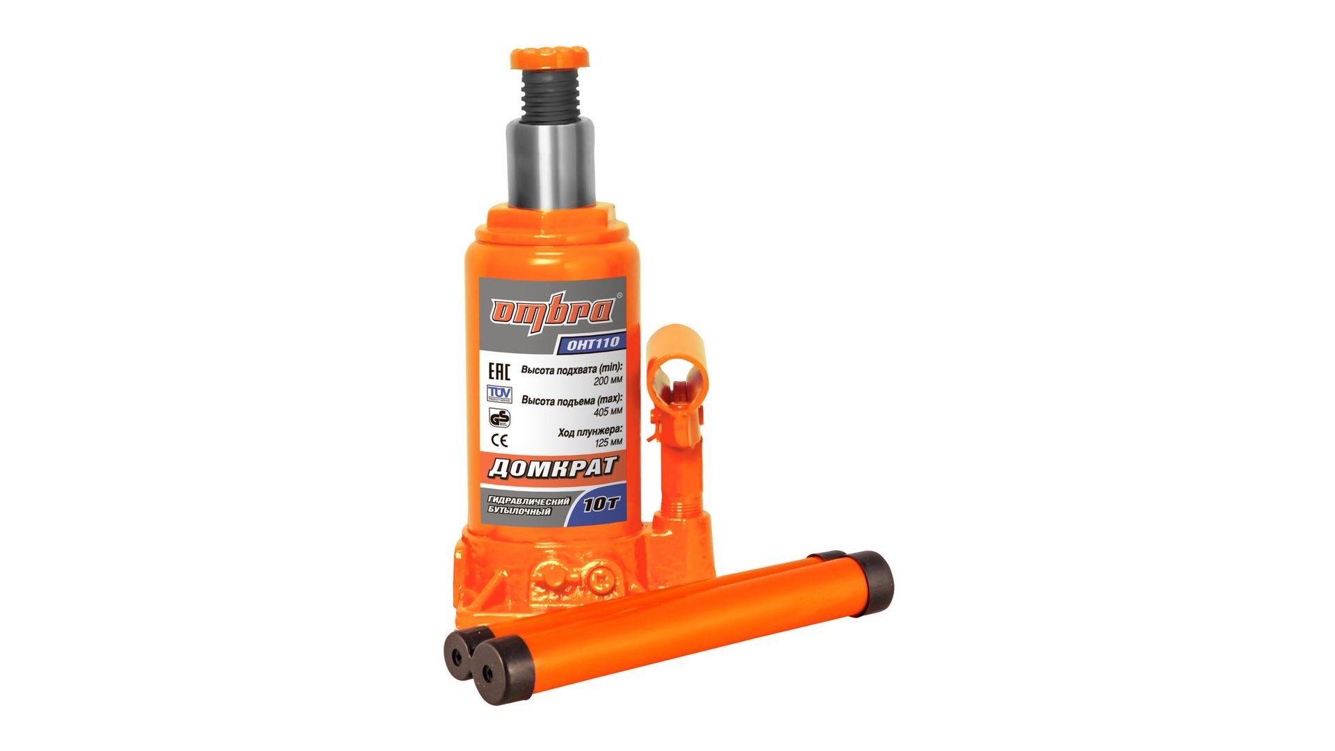 055413 Домкрат гидравлический профессиональный 10 т. 200-405 мм., OHT110 Ombra