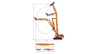 Трехсекционная стрела HRD30-20