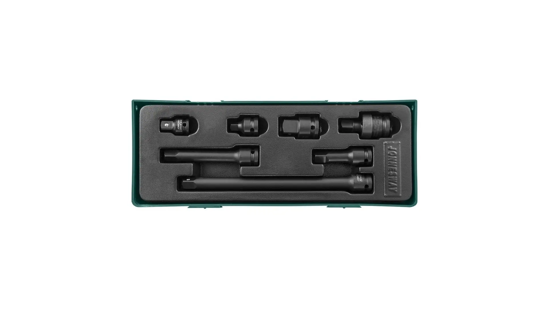 048720 Набор аксессуаров для головок торцевых ударных 1/2": удл., переходники, кардан, 7 пр., S0 Jonnesway