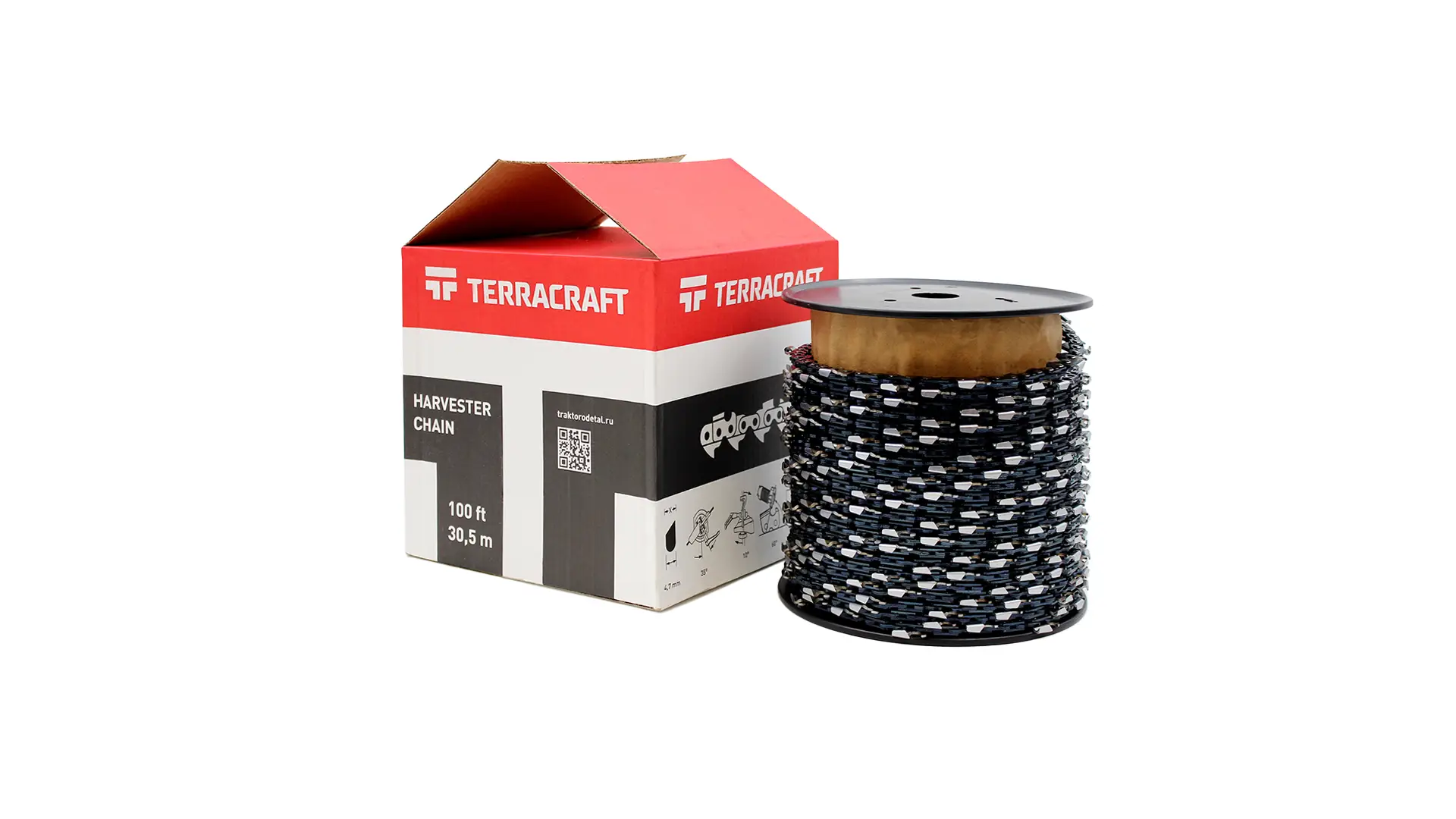 18TR404"-080-100FT Цепь пильная 404"-080-100FT TERRACRAFT