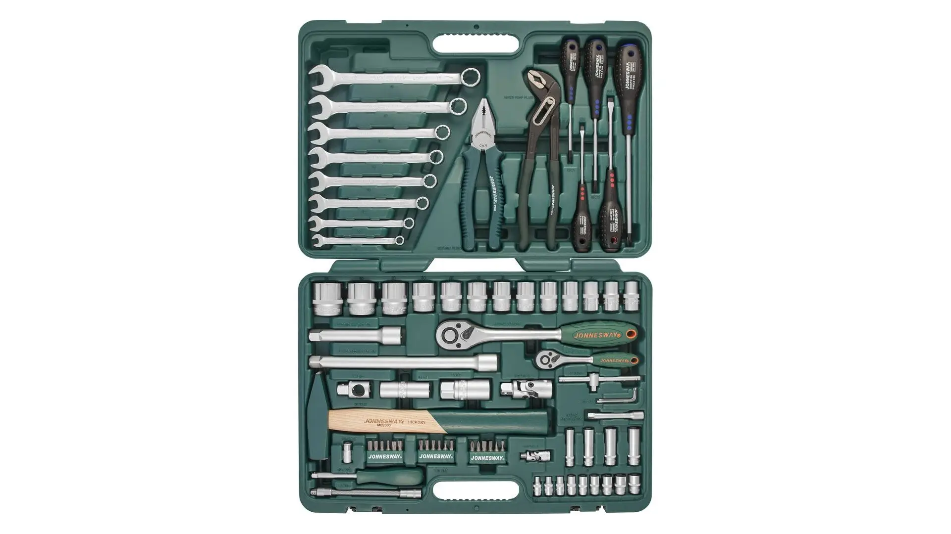 047567 Набор инструмента универсальный 1/4", 1/2" 77 предметов, S04H52477S Jonnesway