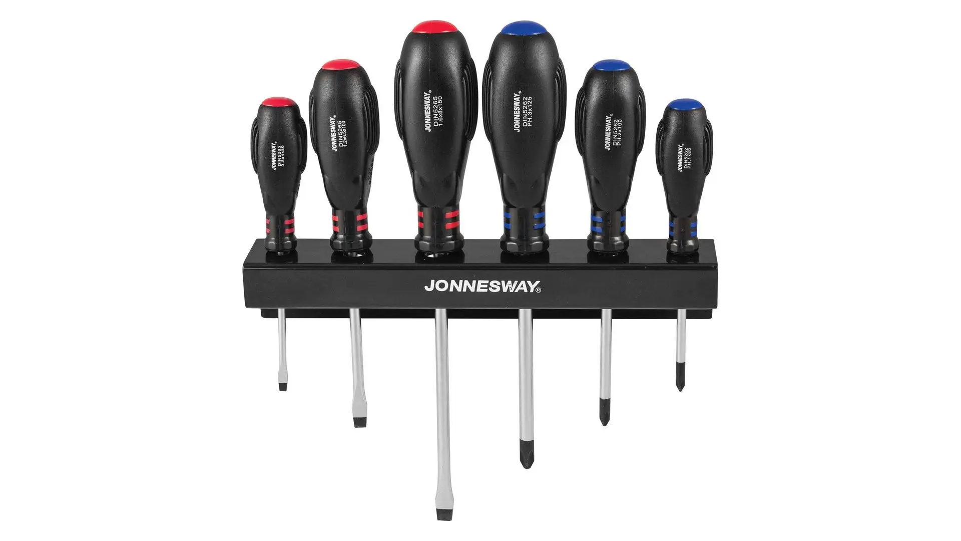 047060 Набор отверток SL 4х80-8х150  PH#1-3, 6 предметов, D03PR06S Jonnesway