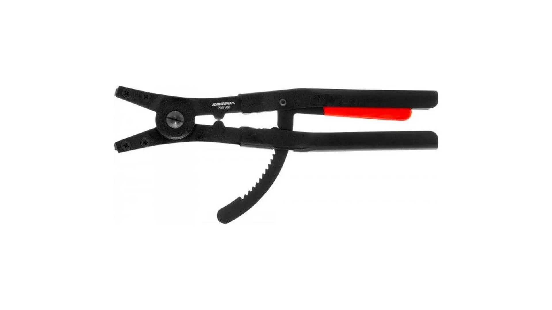 046498 Щипцы для стопорных колец, загнутые 90° с фиксатором, разжим, 85-170 мм, 3.5-4.0 мм, 400 мм, P9916D Thorvik