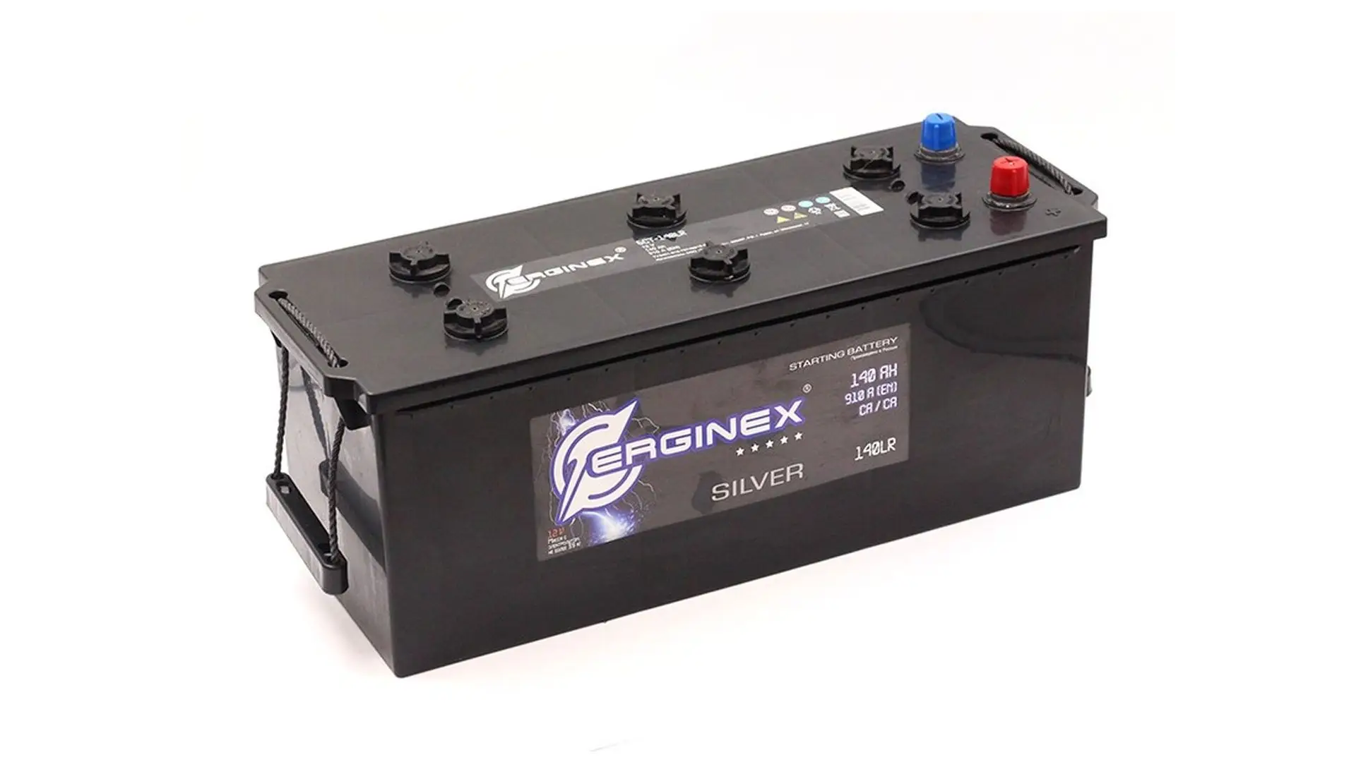 6CT-140LR Аккумулятор 12V 140Ah 910A (КУРСК) полярность 3 (конус) обратная полярность ERGINEX