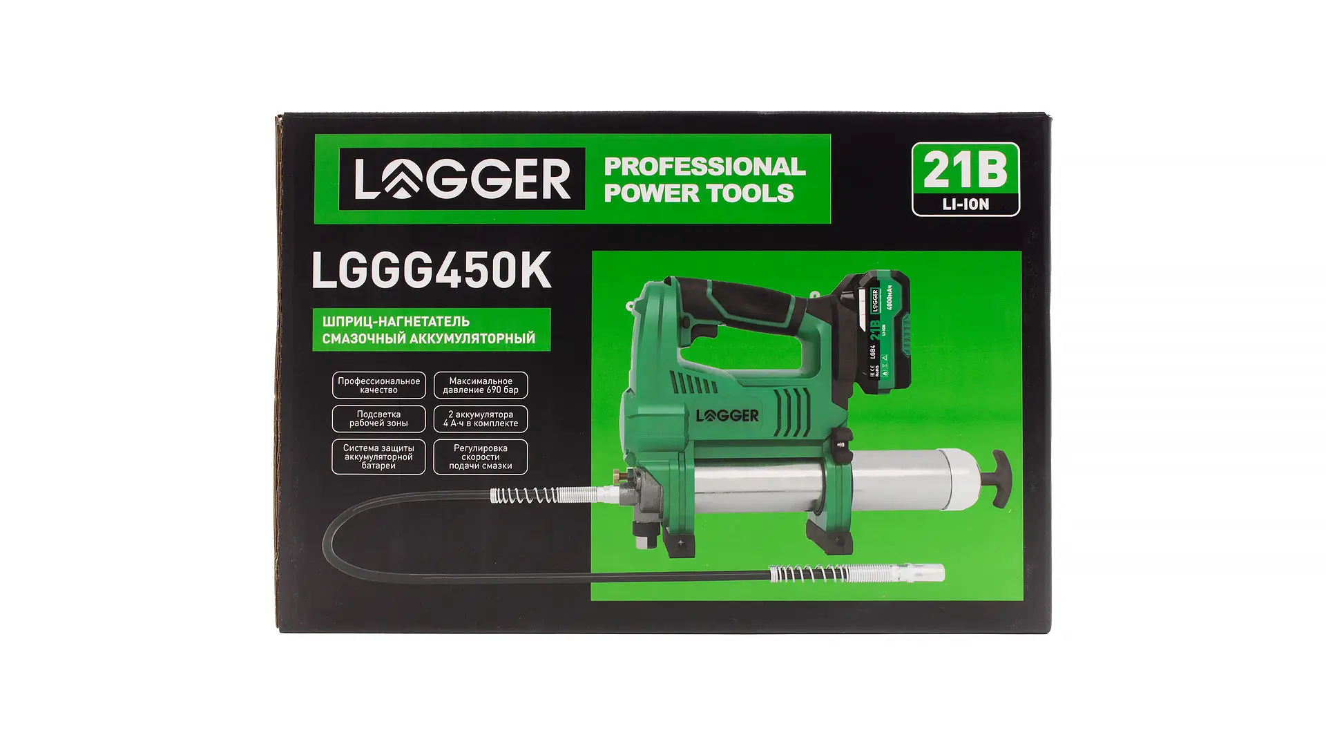 LGGG450K Шприц-нагнетатель смазочный аккумуляторный Logger LGGG450K LOGGER