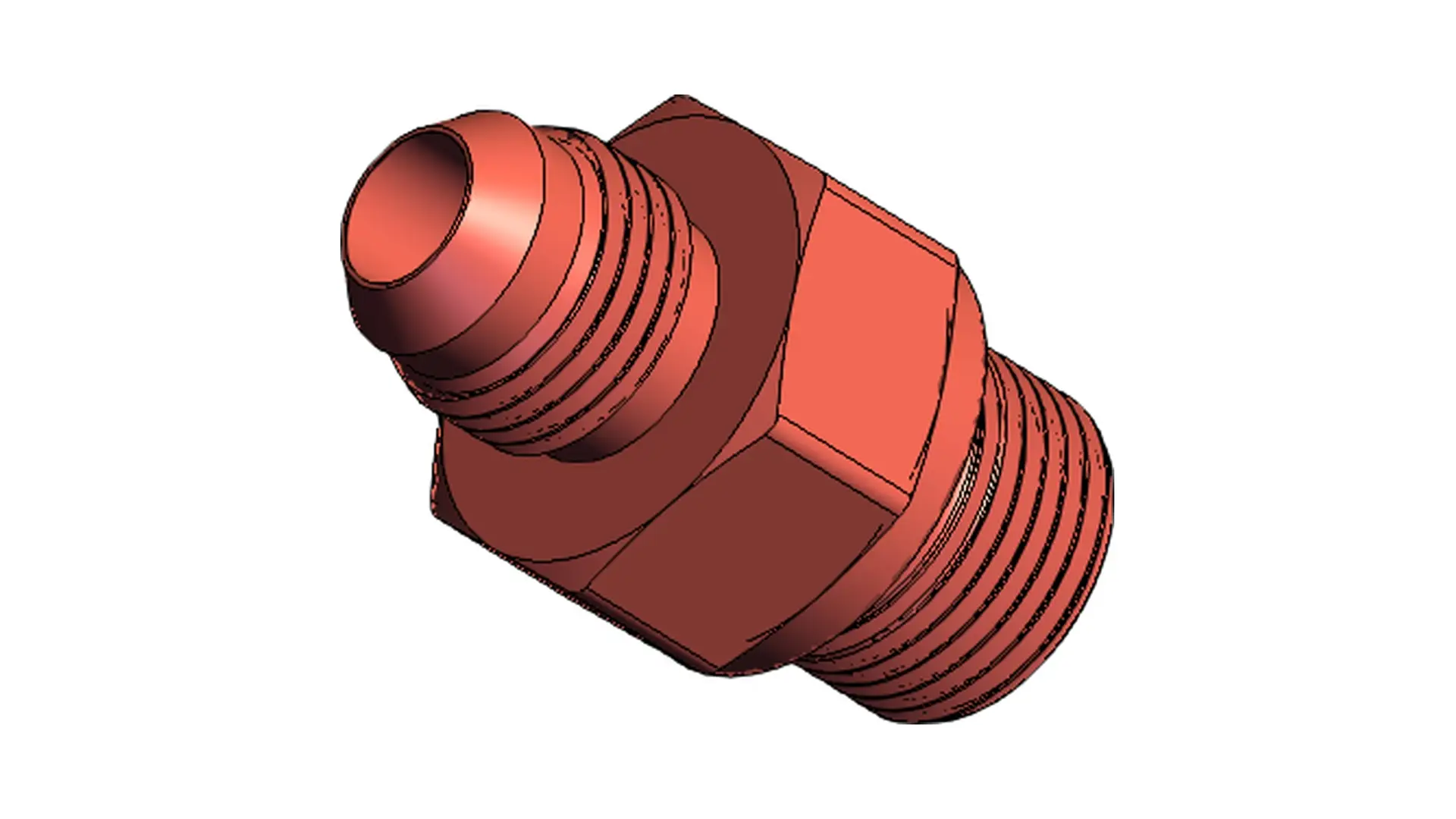 Z200.48.00.00-008 Соединитель подачи масла в гидроцилиндр рычагов LOGGER