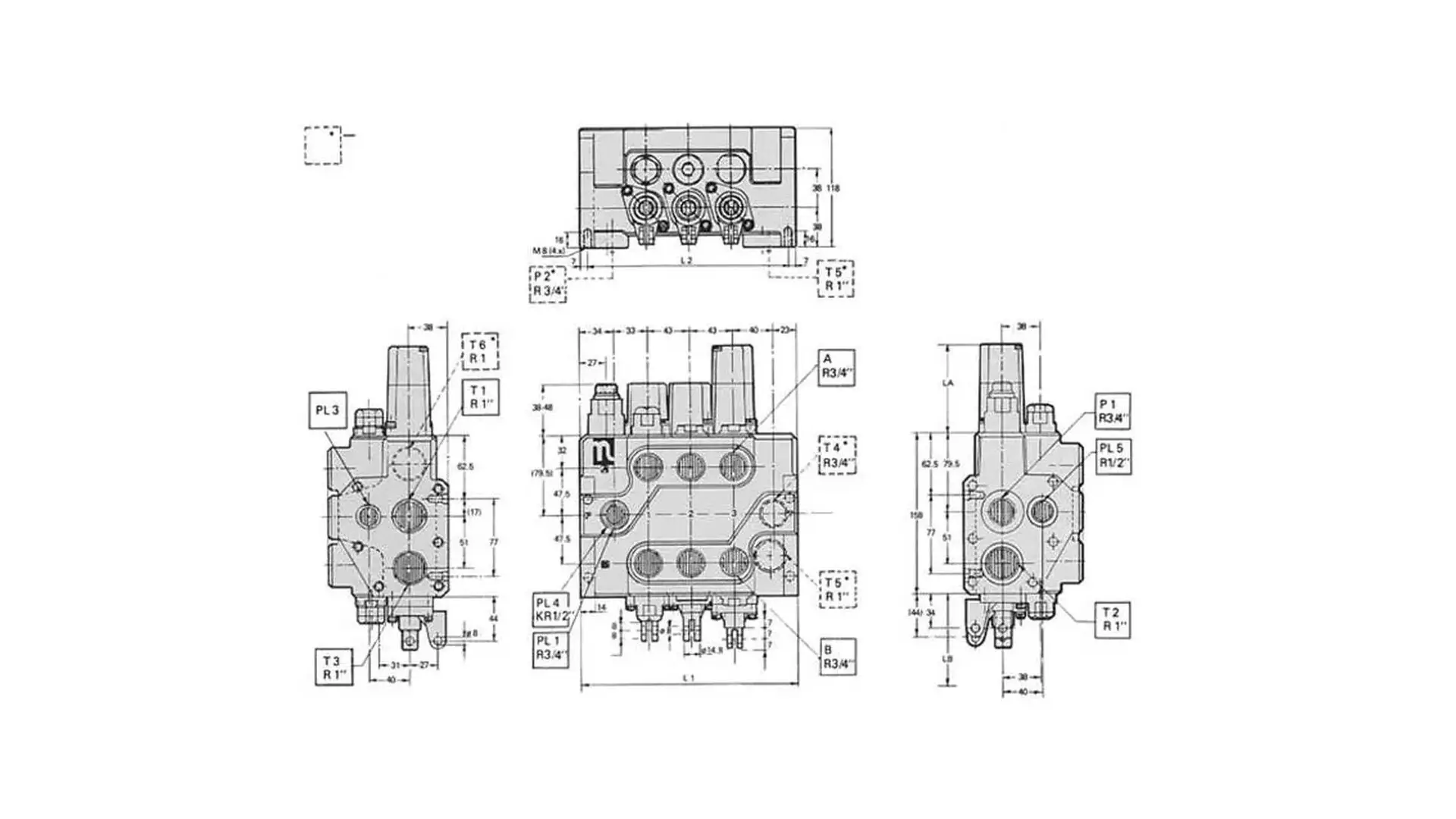 1933-100021 Гидрораспределитель RM-316 (СФ-75)  