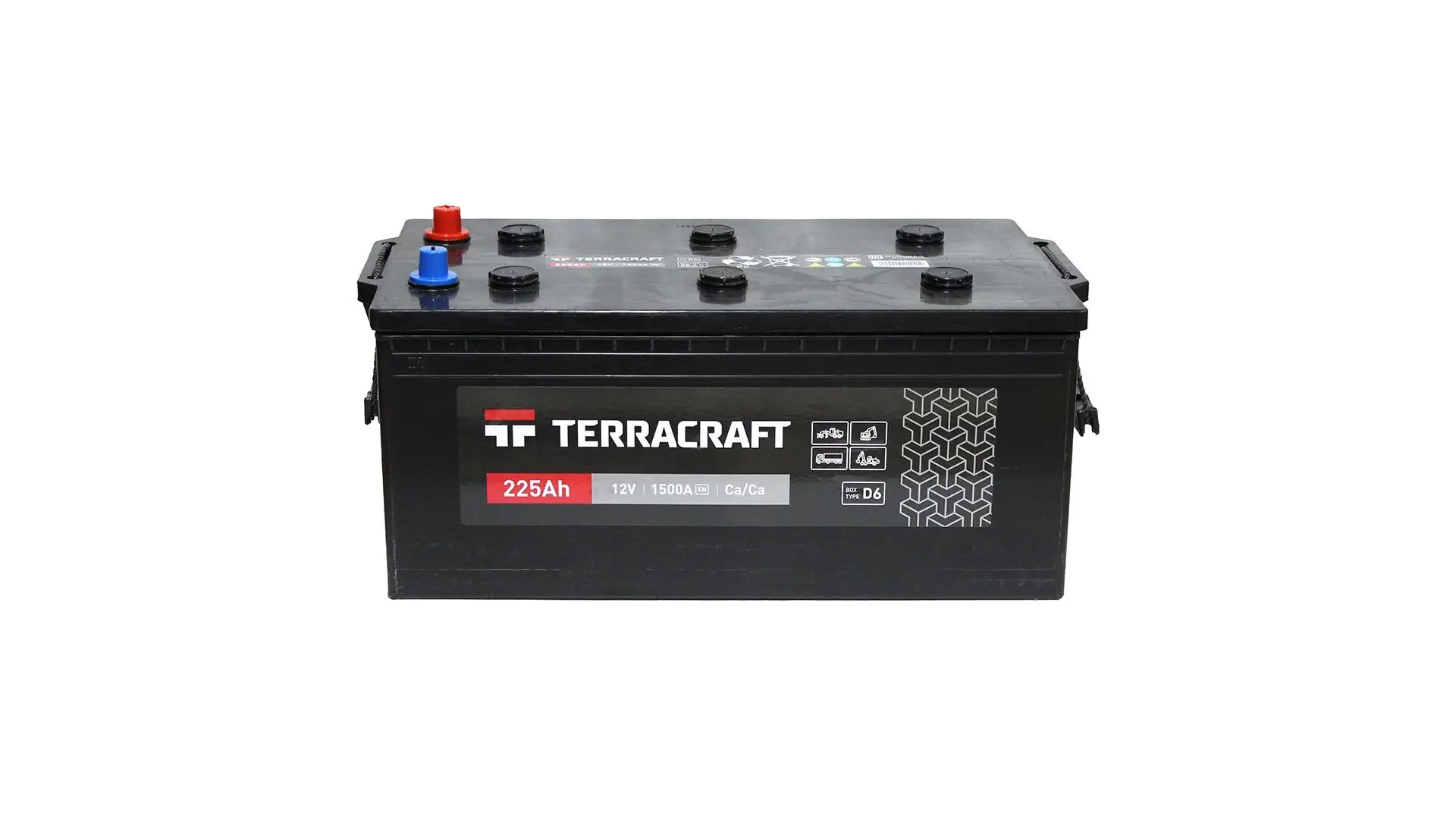 6CT-225(L+) LOGGER/TERRACRAFT Аккумулятор 12V 225Ah 1500A полярность 3  обратная (конус) D6 518х276х242 TERRACRAFT