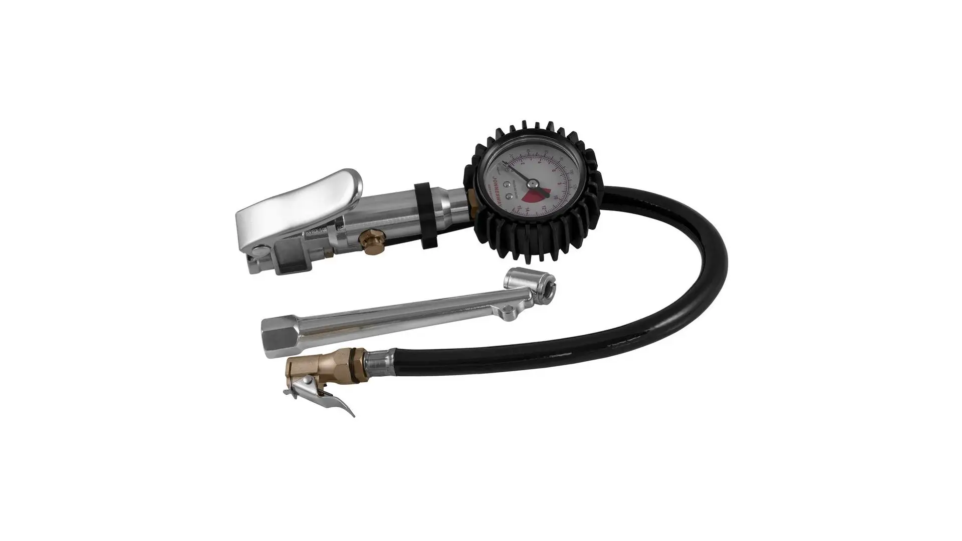 049467 Манометр для шин 3-х функциональный, шланг 300 мм, AG010038S Jonnesway