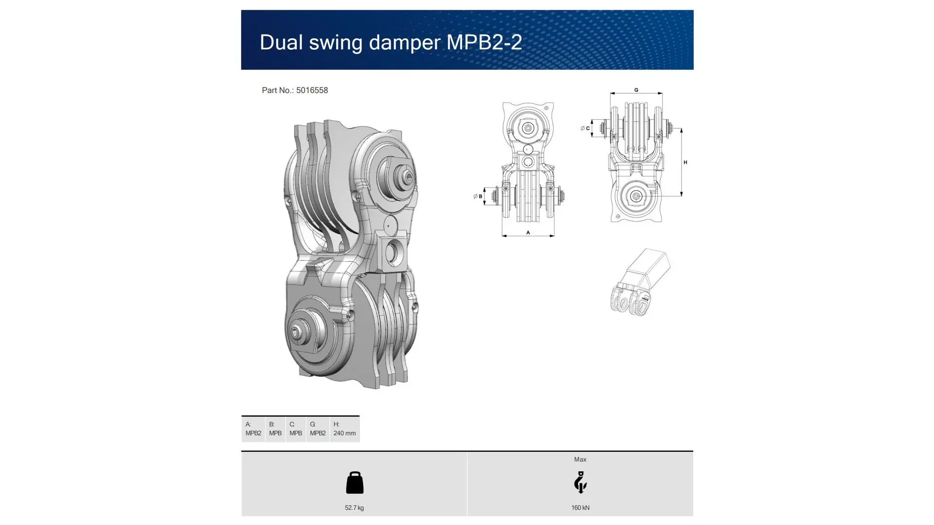 5016558 Подвеска Indexator