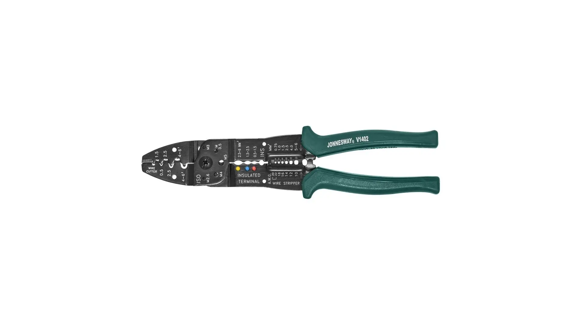 048247 Щипцы для обжима и зачистки проводов, V1402 Jonnesway